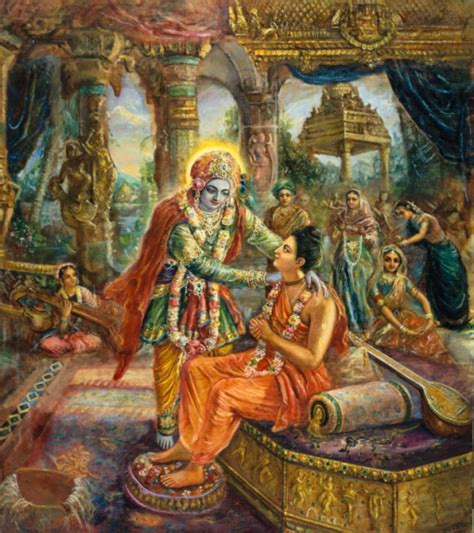 Krishna Welcomes Narada In Dwarka : r/hinduism