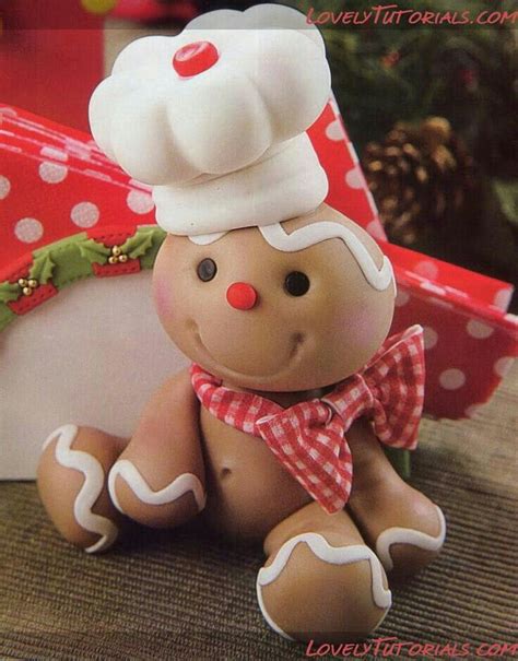 Ginger Bread Christmas Clay Gingerbread Decorations Polymer Clay