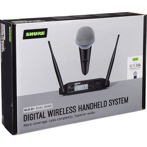 Shure GLXD24 Digital Wireless Handheld System With Beta 58A Capsule