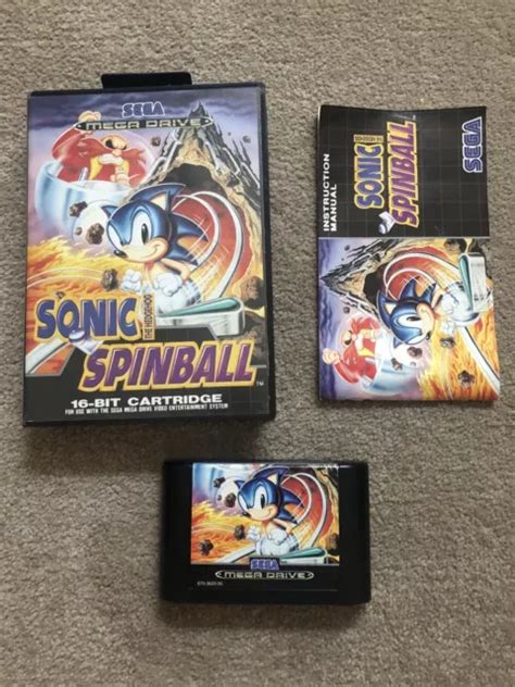 Sonic The Hedgehog Spinball Sega Mega Drive Pal Tat Collecteur Tr S