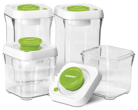 Fresh Edge 8-Piece Vacuum Sealed Food Storage Containers - Walmart.com