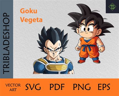 Vegeta Svg Goku Svg Dragonball Z Anime Dbz Clipart Etsy