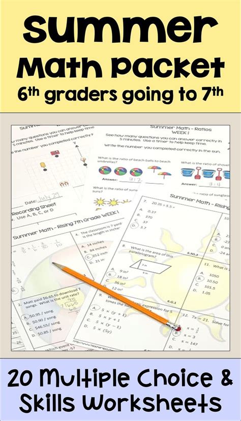 Math Packet 7th Grade