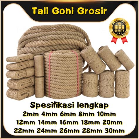 Jual Grosir Hemp Rope Mm Mm Tali Goni Tali Tambang Karung Goni