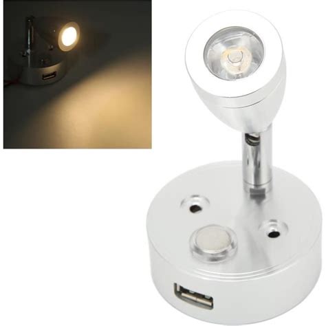 Projecteur LED RV Lampe De Lecture Pivotante Applique Murale Longue