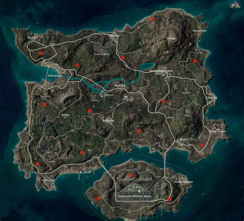 pubg全地图密室位置 哔哩哔哩