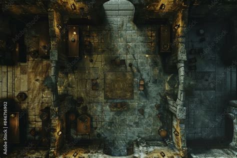 Dnd Battlemap Dwarven Hall Battlemap Intricate Underground Map For