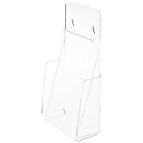 Plymor Clear Acrylic Pinch Style Tri Fold Brochure Literature Holder