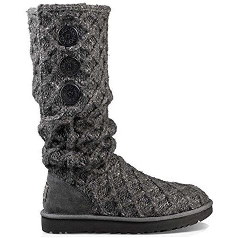 UGG Australia Women S Lattice Cardy Boot Charcoal 10 Ugg Boots