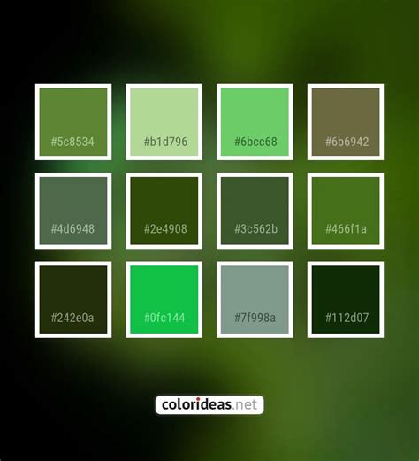 Moss Green Color Palette Ideas