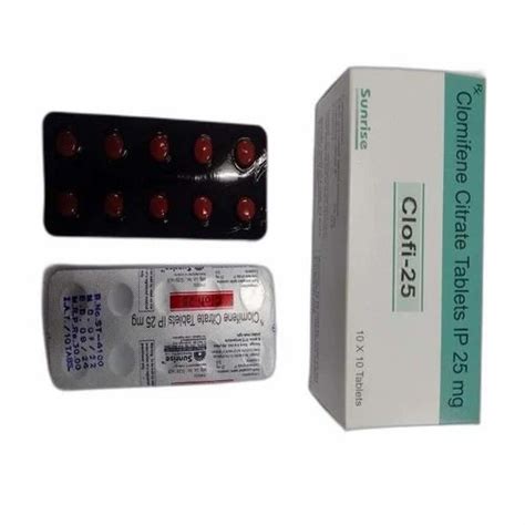 Clomifene Citrate 25mg Tablets Packaging Type Strip At Rs 275 Stripe