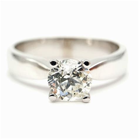 Certificado Ige Kt White Gold Ring Ct Catawiki