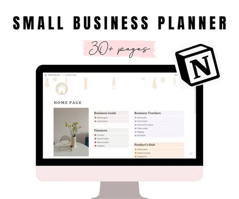 Small Business Notion Template Notion Planner Notion Template