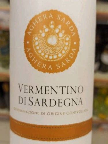 Aghera Sarda Vermentino Di Sardegna Vivino US