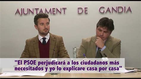 El PSOE perjudicará a los ciudadanos más necesitados y yo lo explicare