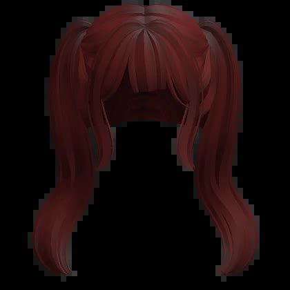 Long Anime High Pigtails Dark Red Roblox Item Rolimon S