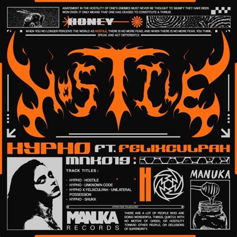 Stream Hypho Hostile Out Now On Manuka By Hypho Listen Online For