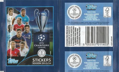 Football Cartophilic Info Exchange Topps UEFA Champions League