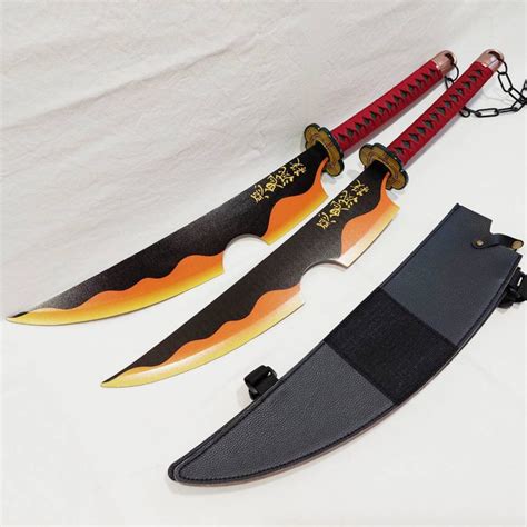 Par De Espadas Tengen Uzui Demon Slayer KIMETSU No YAIBA Cosplay