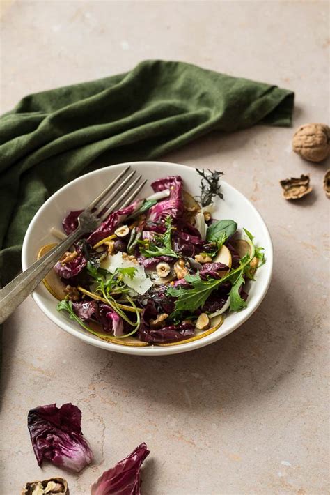 Salade d hiver au radicchio de Trévise poires et noix