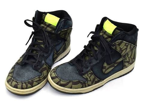 Rare Nike Dunk Hi Skinny Liberty Olive Sandtrap Black Gem