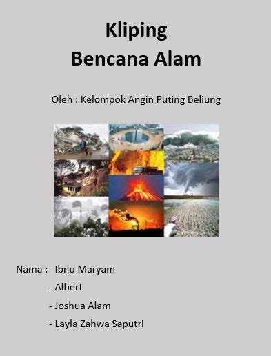 4 Contoh Kliping Bencana Alam Di Indonesia Dan Contohnya : Banjir, Gempa Bumi, Tsunami, Dsb