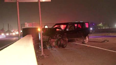 Car Strikes Hpd Vehicles While Officers Investigate Fatal Motorcycle