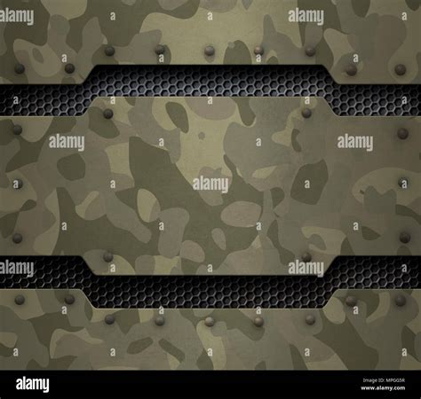 Military metal background 3d illustration Stock Photo - Alamy