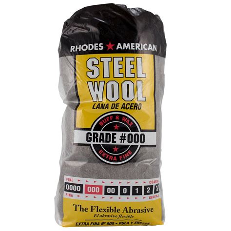 Homax Extra Fine Grade 000 Steel Wool 12 Pad 10121000 6 The Home Depot