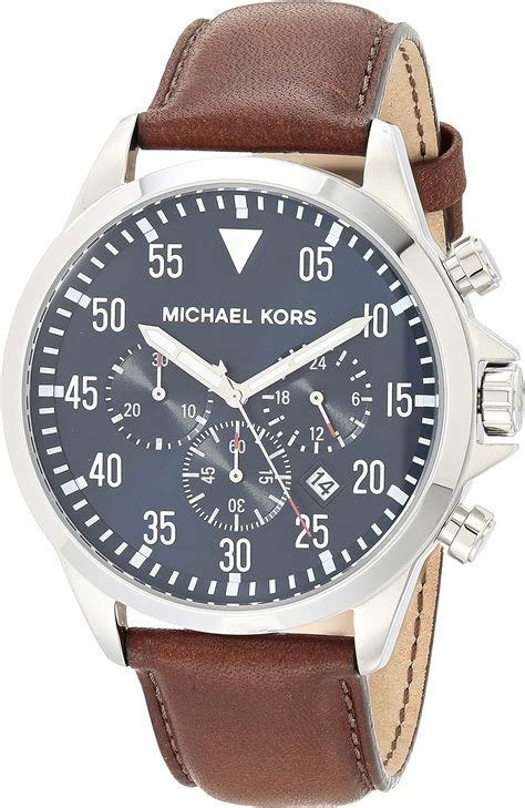 Michael Kors Reloj Analogico Para Hombre De Cuarzo Con Correa En Piel