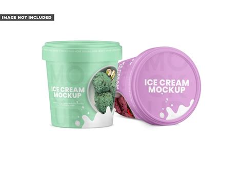 Premium Psd Ice Cream Cup Mockup