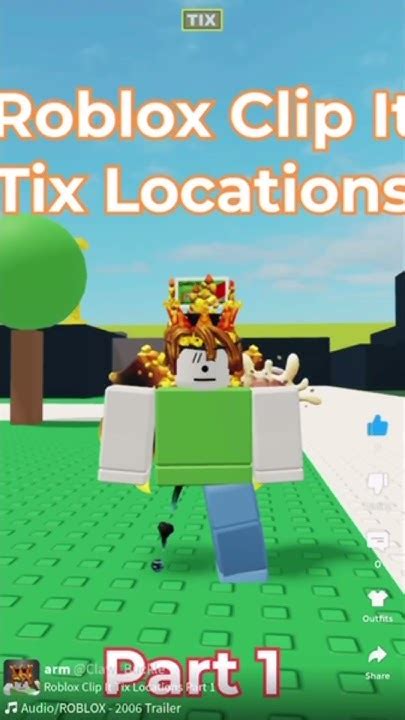 Roblox Clip It Roblox Clip It Tix Locations Part 1 Video Shorts