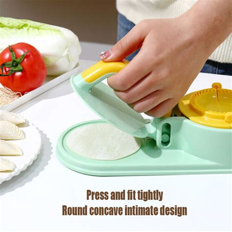 Diy Dumplings Maker Dough Pressing Tool Manual Wrapper Making Plastic