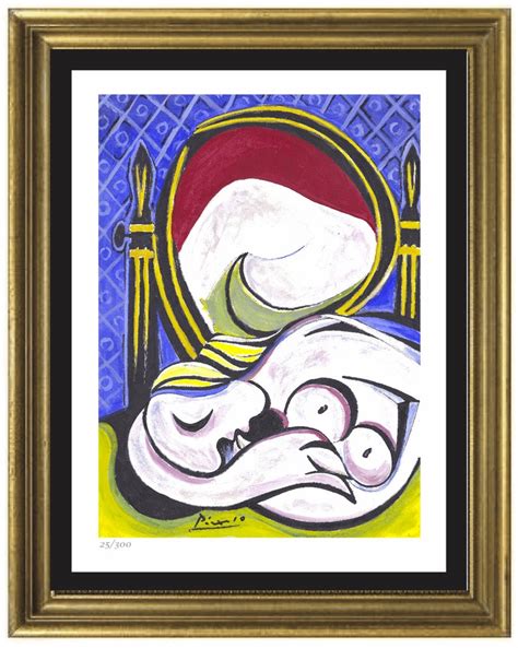 Pablo Picasso The Mirror Signed And Hand Numbered Limited Edition