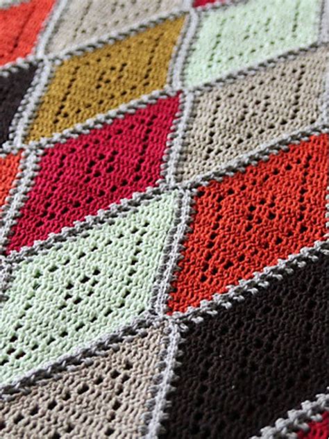 Spicy Diamond Blankets Free Crochet Patterns Crochet Blanket Patterns