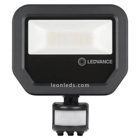 Projetor Led Preto Com Sensor De Presença 20w Ledvance