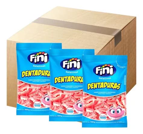 Bala De Gelatina Fini Dentaduras Doces G Kit Pacotes Mercadolivre