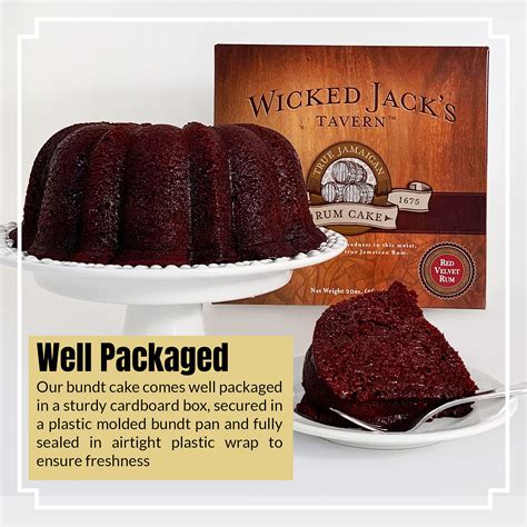 True Jamaican Rum Cake By Wicked Jack S Tavern Oz Red Velvet Cake