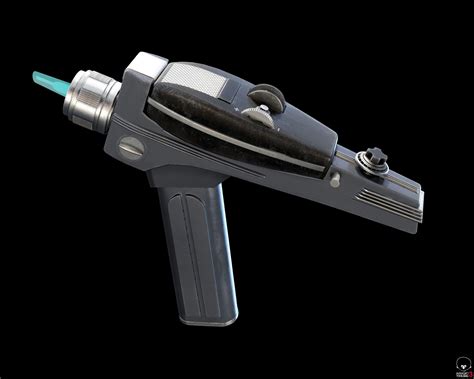 model starfleet phaser vr ar  poly cgtrader
