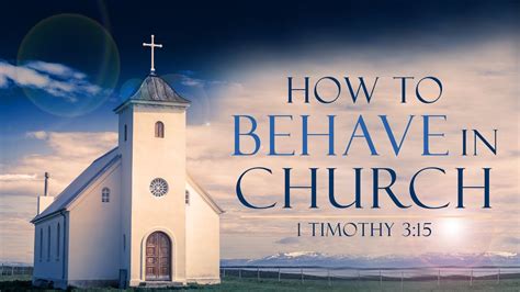 How To Behave In Church Pastor Stacey Shiflett YouTube