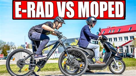 ELEKTROFAHRRAD VS 50ccm MOPED Was Lohnt Sich YouTube