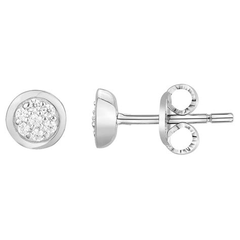 Boucles D Oreilles Clous Carador En Argent Et Oxydes De Zirconium