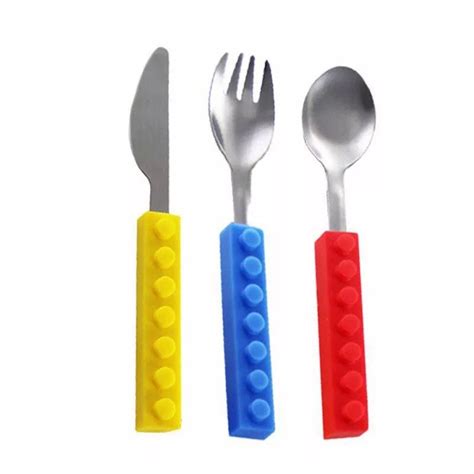 Toddler Kids 3 Piece Cutlery Set Fork Spoon Knife Etsy