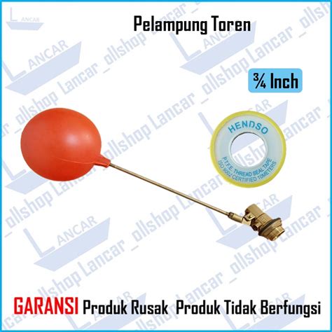 Pelampung Bola Tangki Air Inci Kuningan Floating Valve Toren