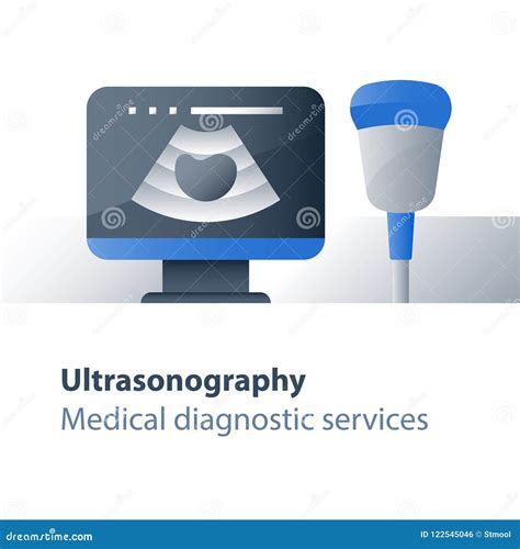 El Examen Médico Investigación Del Ultrasonido Concepto De La