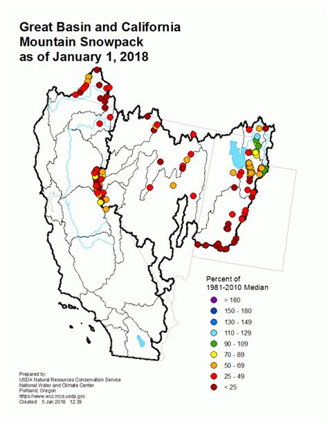 California Snowpack Map | Free Printable Maps