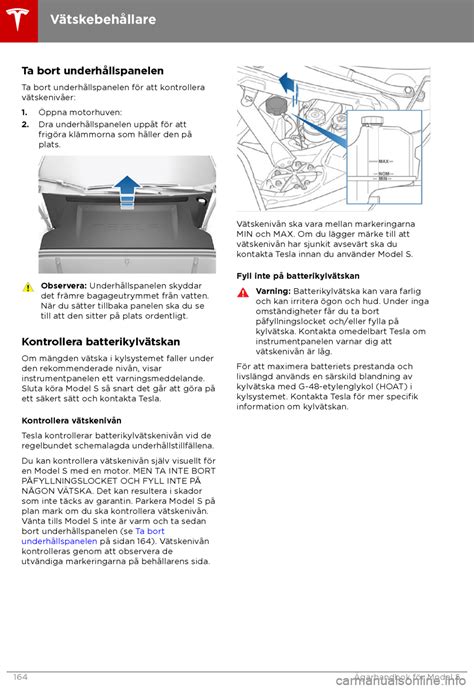 Tesla Model S 2018 Ägarmanual In Swedish 202 Pages Page 170 Reng