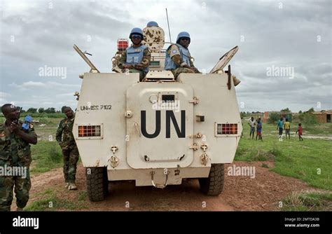 Peacekeepers From The United Nations Mission In The Republic Of South