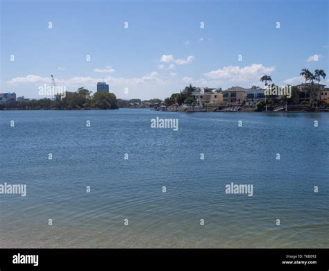 Nerang River And Chevron Island On The Gold Coast Stock Photo Alamy