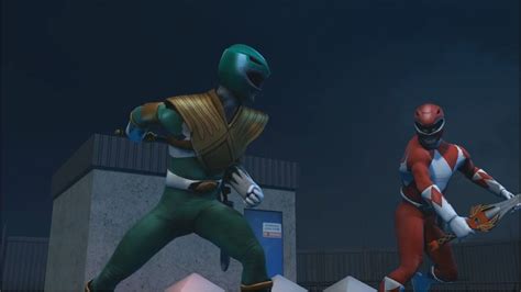 Mighty Morphin Power Rangers Red Ranger Vs Green Ranger 3d